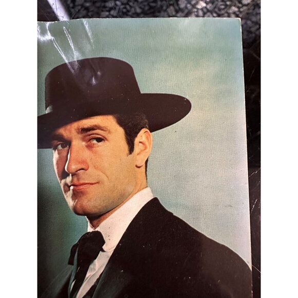 Vintage 1959 Hugh OBrian Fan Postcard Signed Photo With Wyatt Earp Bio Dexter Pr - Picture 9 of 13